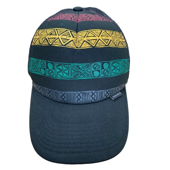 Quicksilver Trucker Hat Snapback Mesh Multi Color One Size Fits Most Tribal - Picture 2 of 12
